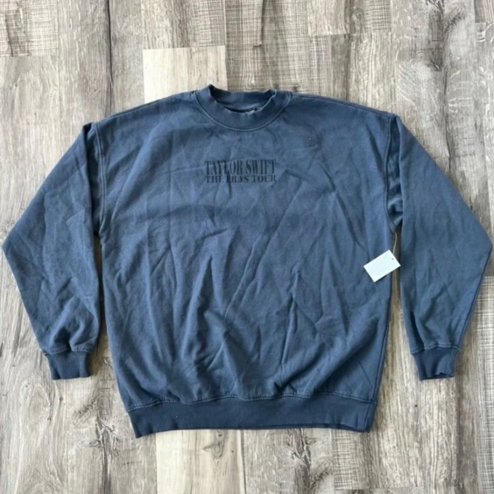 Taylor Swift Eras Tour *viral* Blue Crewneck Sweatshirt—XL